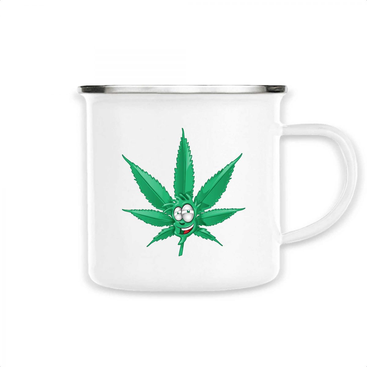 Mug émaillé Made In Chanvre - Feuille de Cannabis