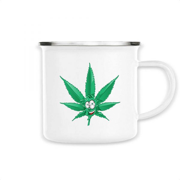 Mug émaillé Made In Chanvre - Feuille de Cannabis